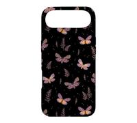 Pink Butterfly Black Background Case for iPhone Air