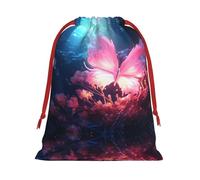 pink butterfly M Patterned Gift Bags - Add a touch of formality to weddings, Christmas, birthdays, and anniversaries - (S - L)