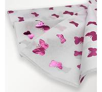 Pink Butterfly Tissue Paper - Pack of 60 Sheets for Arts, Crafts & Gift Wrapping for Valentine's Day, Birthdays, Baby Showers, Celebrations & Weddings