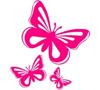 Pink Butterfly Vinyl Stickers decals,car,window,van