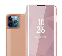 (Pink) Cadorabo Case for Apple iPhone 13 MINI Cover Book Wallet Protection PU Leather Flip Magnetic Smart View Etui