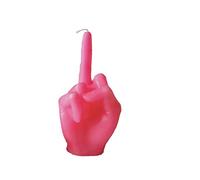 Pink Candle The Bird Swear Middle Finger | Soy Wax | 9cm Funny Home Decor Gift Joke Present flip Them up f You Birthday Secret Santa
