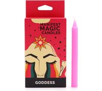 Pink Candles for Confidence / Goddess Ritual (Pack of 12) Manifest Kindness - 90 minutes Burn Time, Soy Wax. Meditation & Spiritual Enhancer, Grounding Energy, Magic Gift Set