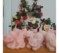 Pink Candles Handmade Cats Kitten Cute unscented 6x4 cm Approximately Lot 8 Candles idea for Your Birthday Partner Collectors or Wife Mum Friend. Beautiful Handmade Candles