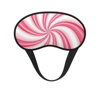Pink Candy Blackout Sleep Mask - Soft Adjustable Eye Mask for Full Light Blocking, Deep Sleep, Travel & Relaxation