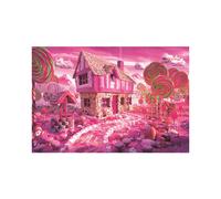 (Pink Candy House) 1000 Pieces Jigsaw Puzzles For Kids Adult Mini Intellective Jigsaw Decompression Game Toys Gifts