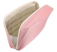 Pink Canvas Pencil Pouch Bag with Zipper for Students Back to School Party | Lightweight Simple Design, Space Saving Storage for Travel and Home Study, Holds Glue Sticks and Keys
