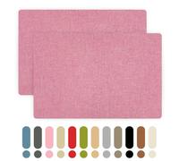 Pink Canvas Repair Patch, 2 Pcs Self Adhesive Linen Fabric Repair Patches for Sofas, 8×10 Inch Coarse Linen Repair Patch for Couch, Furniture, Car Seats, Office Chair, Clothing, Jackets
