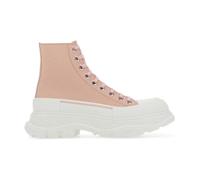 Pink Canvas Tread Slick Trainers - female - Alexander McQueen - Lace-up Boots - Pink - 2 UK - Shoes 2 UK