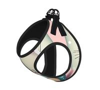 Pink Cartoon Bunny Print Soft Pet Harness and Leash Set, Adjustable Mesh Puppy Vest Harness for Small Medium Large Dogs and Cats