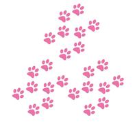 Pink Cat Footprint Decal PVC 24pcs Car Body Decor Sticker