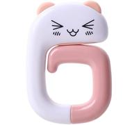 Pink Cat Handbag Hook Hanger - Portable Folding Table Accessory for Desk, 2.95x1.96 inch Under Table Purse Holder-Compact Handbag Hanger for Convenient Storage and Organization for Home and Office Use