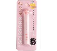 Pink Cat Paw Folding Pocket Scissors, Kawaii Hand Cutters, Mini Art Scissors, Craft Cutting Tools