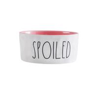Pink Ceramic PET Feeding Bowl with Raised Dog Food Bowl Design | Low Centre of Gravity, Easy to Clean, Sturdy Ceramic Build, Suitable for Cat and PET Use