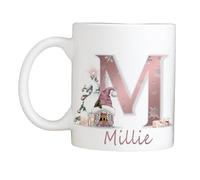 Pink Character Christmas Name Mug Novelty Gift Present Personalised Customised Gift for Her Gift for Him Son Daughter Girlfriend Boyfriend Husband Wife Friends Secret Santa