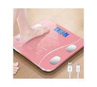 (Pink charging model) Digital Bathroom Scales for Body Weight, Weighing Scale Electronic Bath Scales