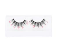 Pink Chemical Fiber False Eyelashes 1 Pair for Women | Beginner friendly, easy to apply, eye catching finish, creates a bigger eye effect, for day or night looks