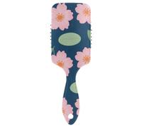 Pink Cherry Blossom Flamingo friendly brush for hair loss Designed wet dry brush for hair growth with Ergonomic handle cepillo anti frizz para cabello