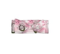 Pink cherry blossom staircase All-over printed baby bow headband matches any outfit for babies, toddlers and kids