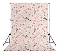Pink Cherry Blossoms Anti-Wrinkle Photography Background Backdrop For Portrait, Party Decoration, Video Recording & Events - 5x7ft