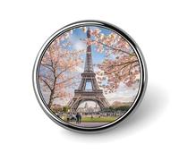 Pink Cherry Blossoms Button Pin Personalized Metal Lapel Pins Badges Classic Round Brooch Pin Novelty Unique Enamel Pins Cute Funny Pinback Button Badge for Jackets Backpacks Bags Coat