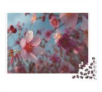 Pink Cherry Blossoms Colourful Dreamy Blossom Blooms 1000 Pcs Jigsaws for Adults The Impossible Challenge Brain Development 38x26cm/1000pcs