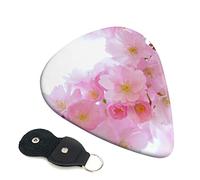 Pink Cherry Blossoms Printed Guitar pick Guitar Plectrums for Acoustic Guitar Electric Guitar Bass Guitar - Guitar Accessories - 6 Pack 0.71mm
