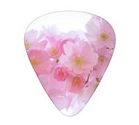 Pink Cherry Blossoms Printed Guitar Picks Personalized Guitar Plectrums 12 Pcs For Acoustic Guitar Electric Guitar And Bass Bulk Guitar Pick One Size