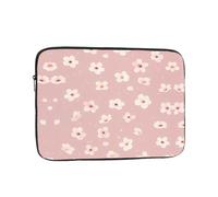 Pink Cherry Blossoms Printed Shockproof Soft Shell Laptop Sleeve Suitable for Daily Office Work and Commuting 12 inch