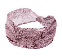 Pink Cherry Blossoms Wide Headband, Headbands for Women Girls, Knotted Cross Turban Head Band, Non Slip Hairband for Yoga Workout Running