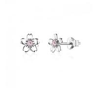 Pink Cherry Flower Stud Earrings for Women Earings Accessories
