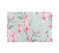 Pink Cherry Flower Teal Spring1