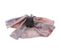 Pink Chinese Style Ponytail Hair Clip with Pearls for Women Fine Hair | Matte Gradient Finish, Precise Teeth and Secure Hold, Evenly Distributes Pressure without Leaving Marks during Travel