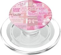 Pink Christian Bible Verse Preppy Collage God Is Good PopSockets PopGrip for MagSafe