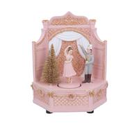 Pink Christmas Decorations, Spinning Ballerina Music Box, Musical Christmas Ornament, Musical Ballerinas Gift, Gold & Pink Nutcracker Ballet Ornament, Traditional Xmas Room Decor