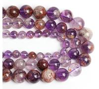 Pink Chrysoprase Bead Round Loose Beads for Jewelry Making DIY Bracelets 7.5 Inch-Purple Ghost-8mm About 23pcs