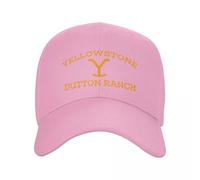 (Pink) Classic Yellowstone Dutton Ranch Trucker Hat Men Women Personalized Adjustable Adult Baseball Cap Spring
