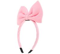 Pink Cloth Bow Princess Headband for Women Daily Use