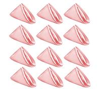 Pink Cloth Napkin Set of 12,Polyester Table Napkins Cloth Washable, Soft Reusable Napkin for Everyday Use Dining Table,Restaurant,Wedding, Thanksgiving and Christmas(20" x 20",Pink)…