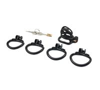Pink Cobra Chastity Cage Strong and Light Cock Cage with 4 Arc Rings Chastity Belt Penis Lock Adult Toys Black Micro