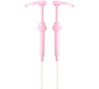 Pink Coffee Syrup Pump for 750 ml Bottles (Pack of 2) Fits Upouria, Torani, DaVinci, Jordans Skinny Syrups, and (Monin 1 Liter Plastic Bottles Only)