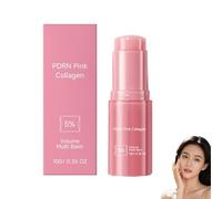 Pink Collagen Volume Multi Balm,Collagen Multi Balm Stick - Anti-Aging Wrinkle Care, Hydrating Balm for Face, Neck, Lips & Eyes, Glow Makeup Base, Plumping & Smoothing Fine Lines (1PCS)