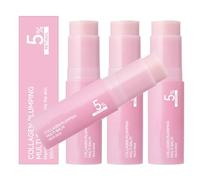 Pink Collagen Volume Multi Balm Stick, All-in-One Face Moisturizer, Hydrating Stick for Lips Eyes Neck, Anti-Aging Firming Plumping Day Care Cream, Deeply Nourishes for Smooth, 10g (4)