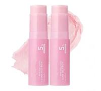 Pink Collagen Volume Multi Balm Stick, Face Moisturizer with Peptides, Hydrating Stick for Lips Eyes Neck, Firming Plumping Anti-Aging Skin Care, 10g (2Pcs)