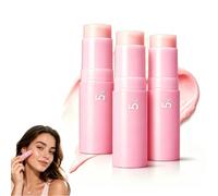 Pink Collagen Volume Multi Balm Stick, Korean Skincare Collagen Balm Stick for Face, Under Eyes, Neck, Forehead, Smile Lines and Lips(3pcs)