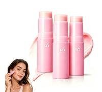 Pink Collagen Volume Multi Balm Stick, Korean Skincare Collagen Balm Stick for Face, Under Eyes, Neck, Forehead, Smile Lines and Lips(3pcs)