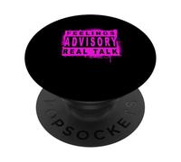 Pink Color Feelings Advisory - Real Talk Pink Graphic PopSockets Adhesive PopGrip