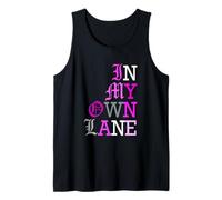 Pink Color in My Own Lane Pink Graphic Tank Top