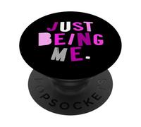 Pink Color Just How I Be Pink Graphic PopSockets Adhesive PopGrip