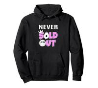 Pink Color Never Sold Out Pink Graphic Pullover Hoodie